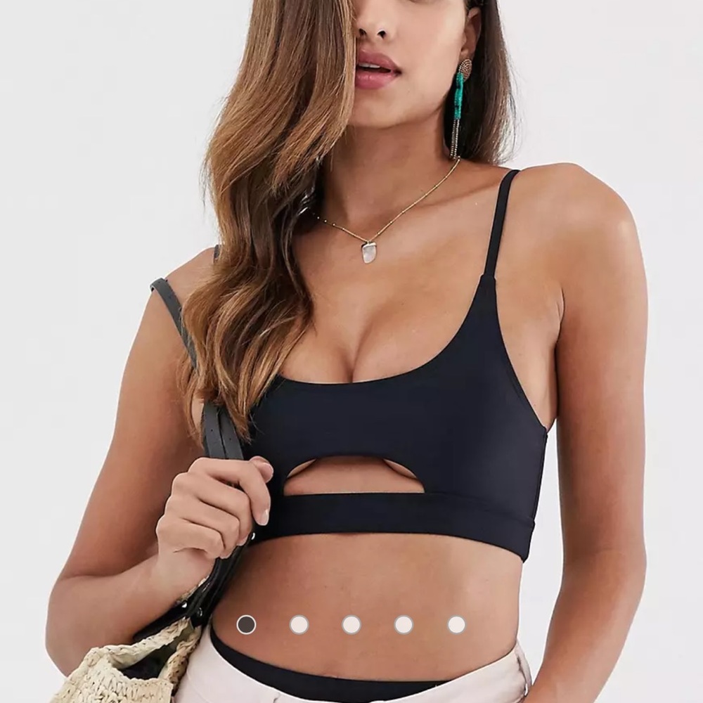 South Beach Black Swim Top and Bottoms